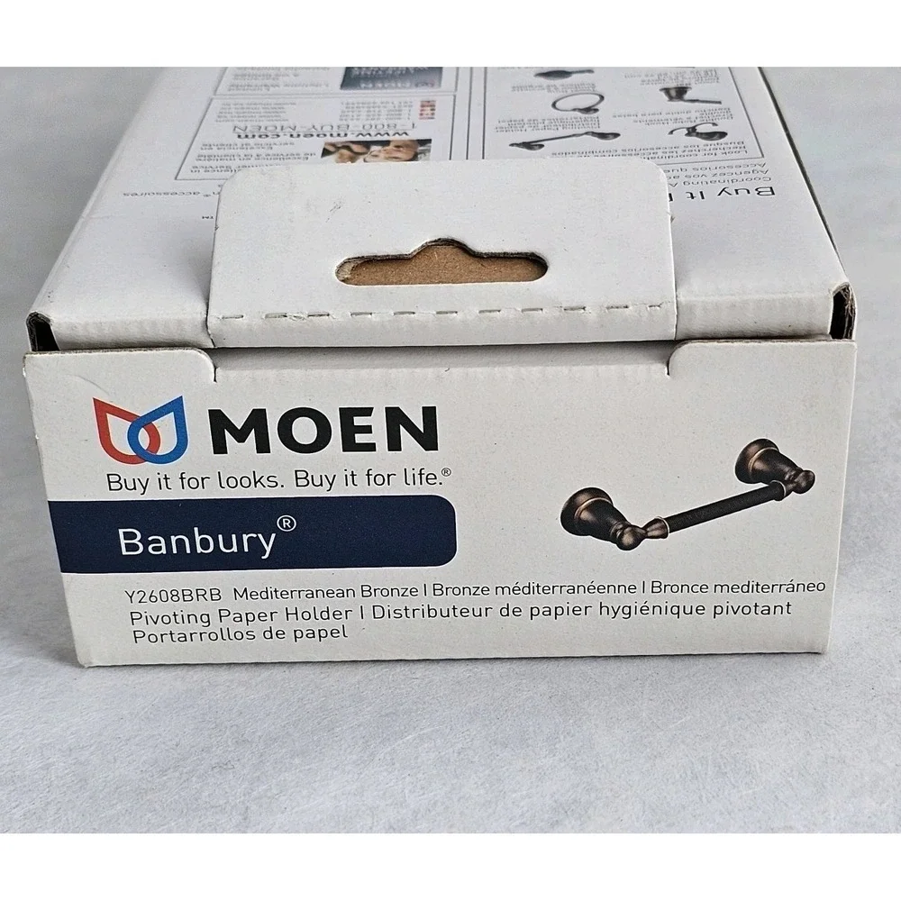 New In Box Moen Banbury Pivoting Toilet Paper Holder Oil Rubbed Bronze